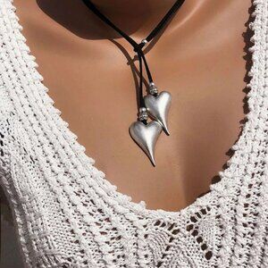 Free People Layered Necklace -  Western Turquoise Southwestern Charm Style